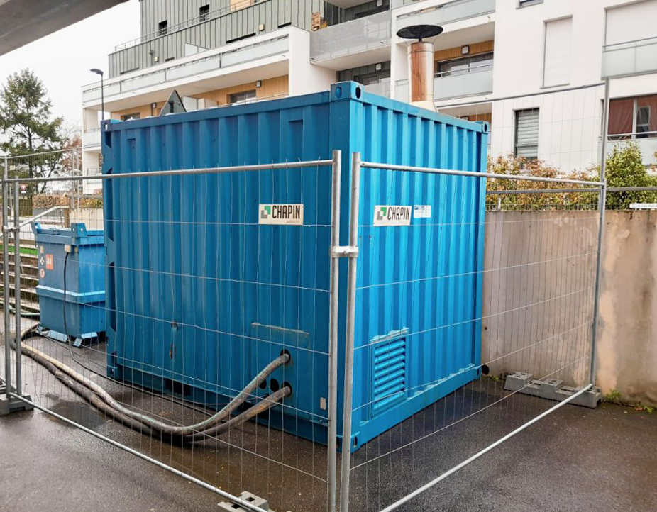 Location d’une chaufferie mobile suite à une panne du système d’origine à Genève