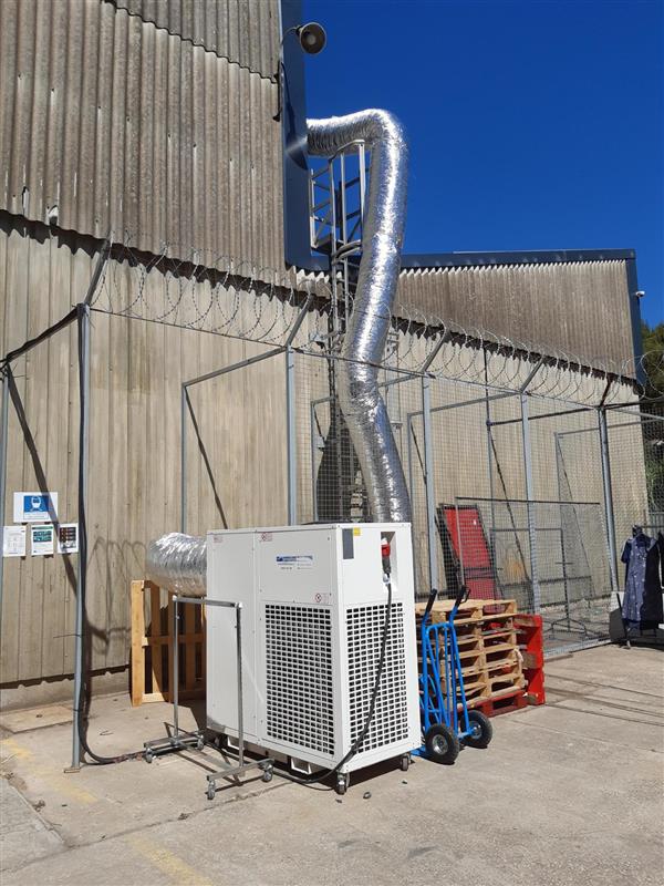 Location de climatiseurs pour une entreprise de tournage