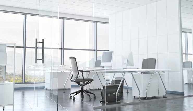 Immeuble bureau Un immeuble de bureau demande la location de radiateurs