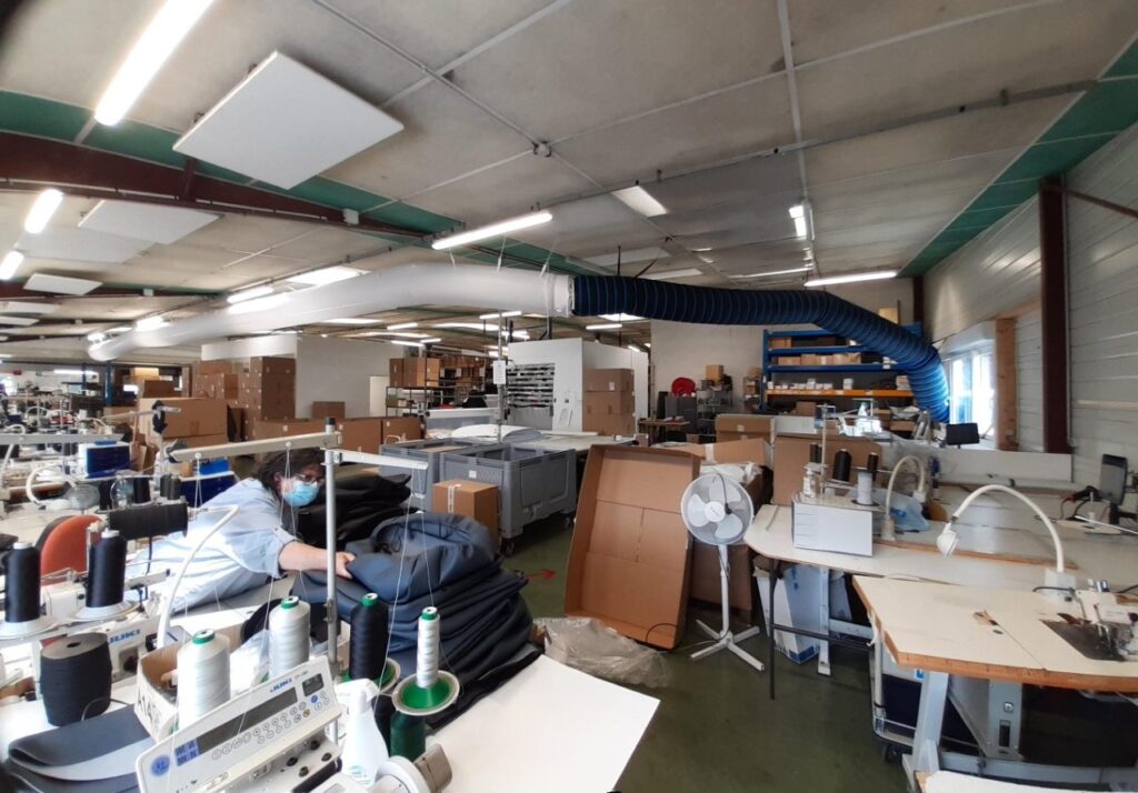 Climatiseur forte puissance pour un atelier de couture