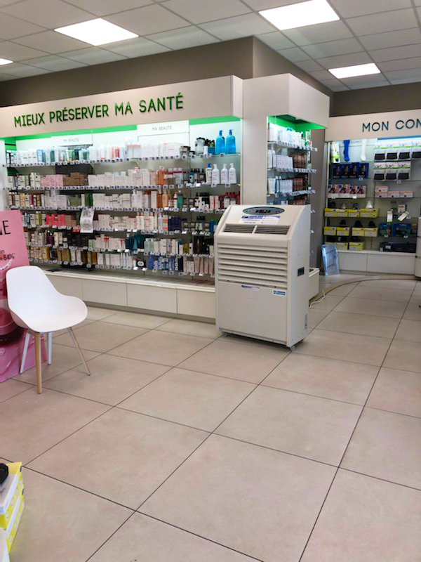 Pharmacie : location de climatiseurs mobiles en urgence
