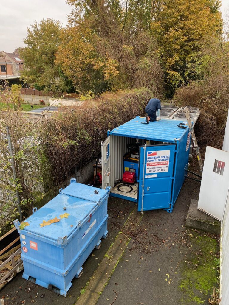Un supermarché loue une chaufferie suite à la panne de l’installation fixe