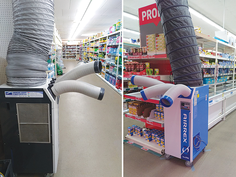 Location de climatiseurs pour une chaine de supermarchés