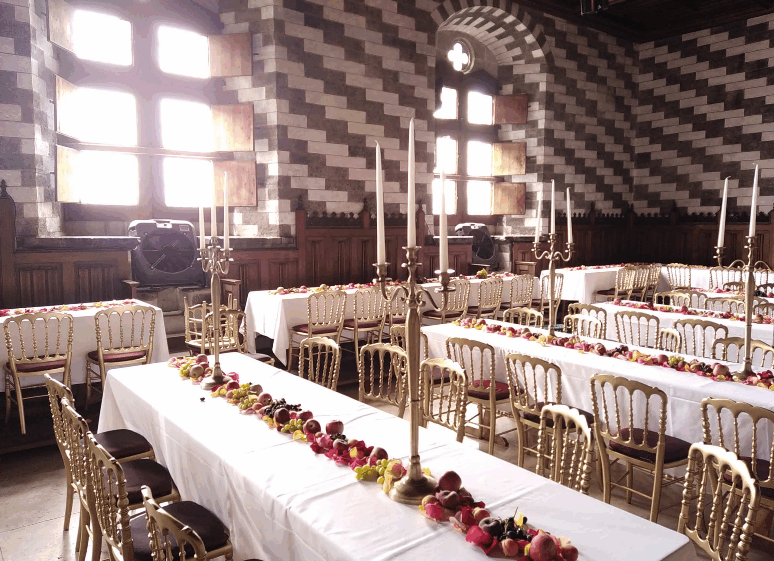 Location de ventilateurs pour un événement dans un château