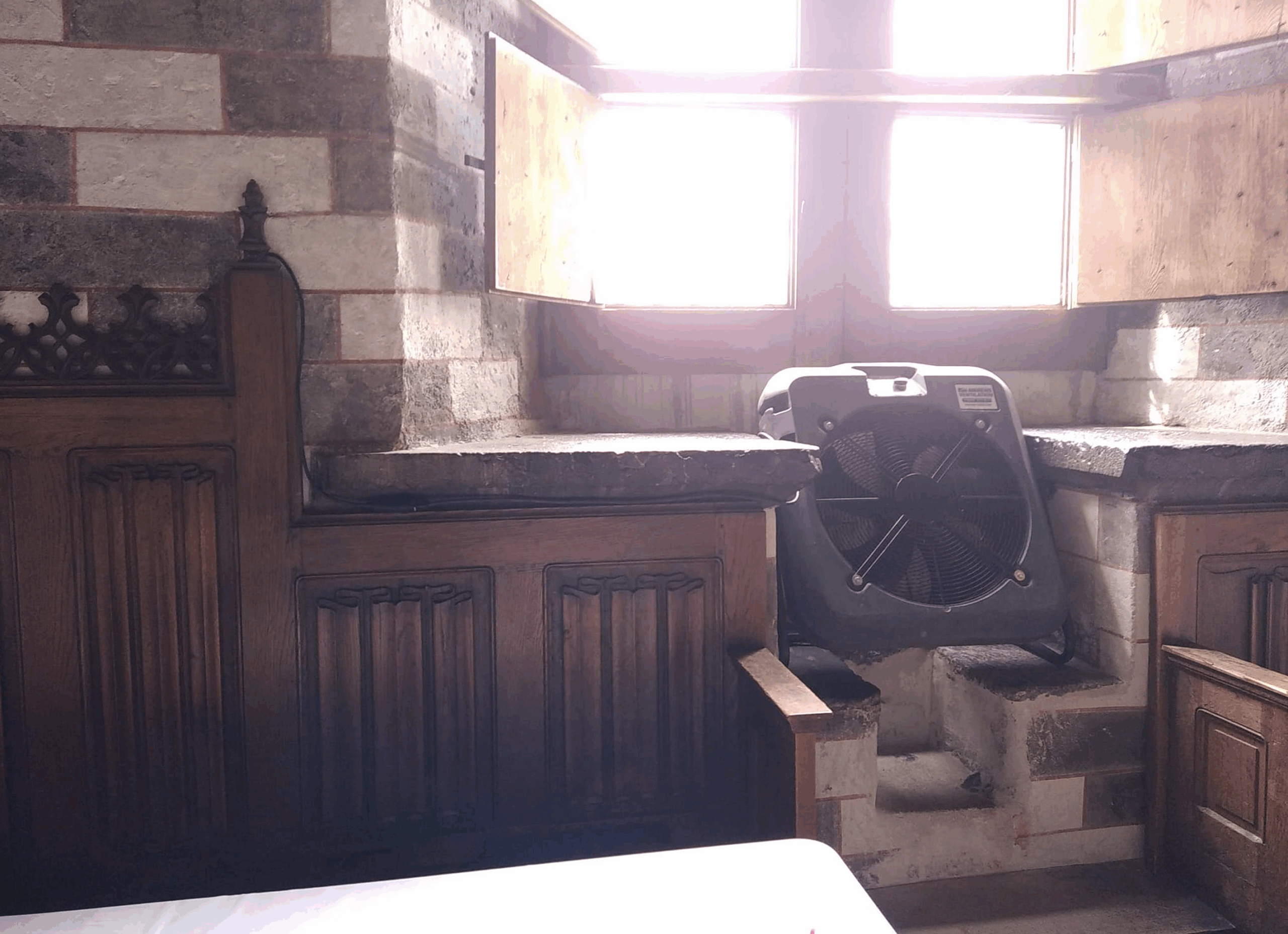 Location de ventilateurs pour un événement dans un château