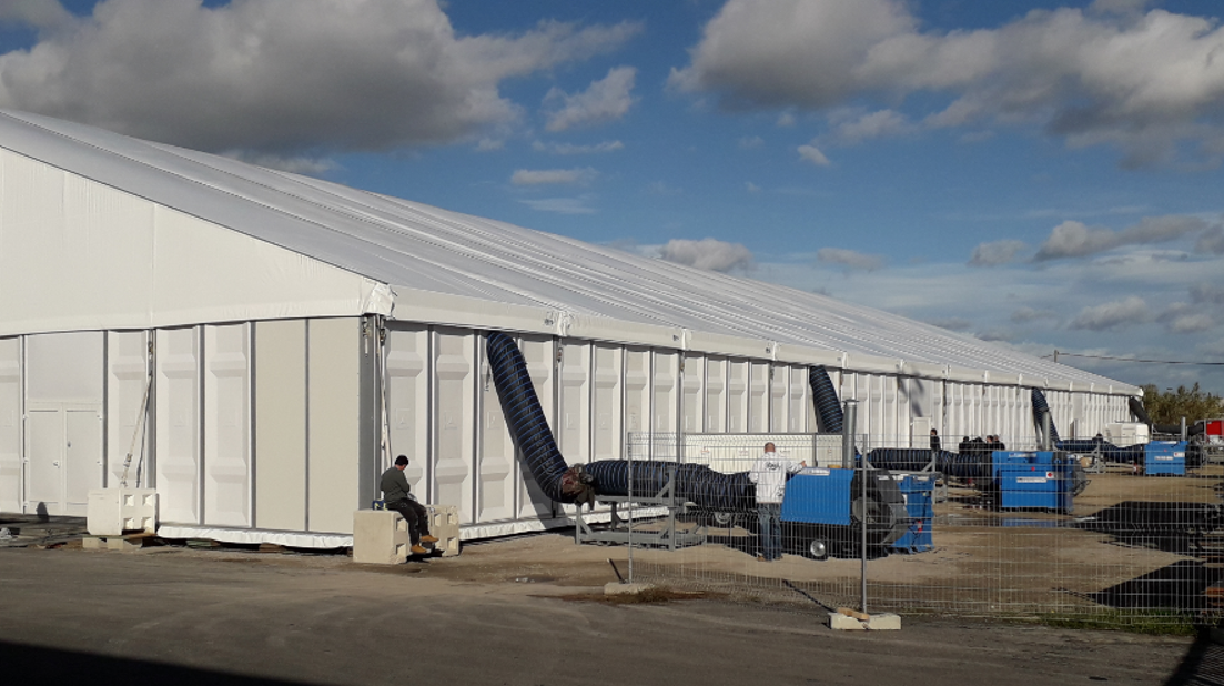 Location de chauffages pour un salon international