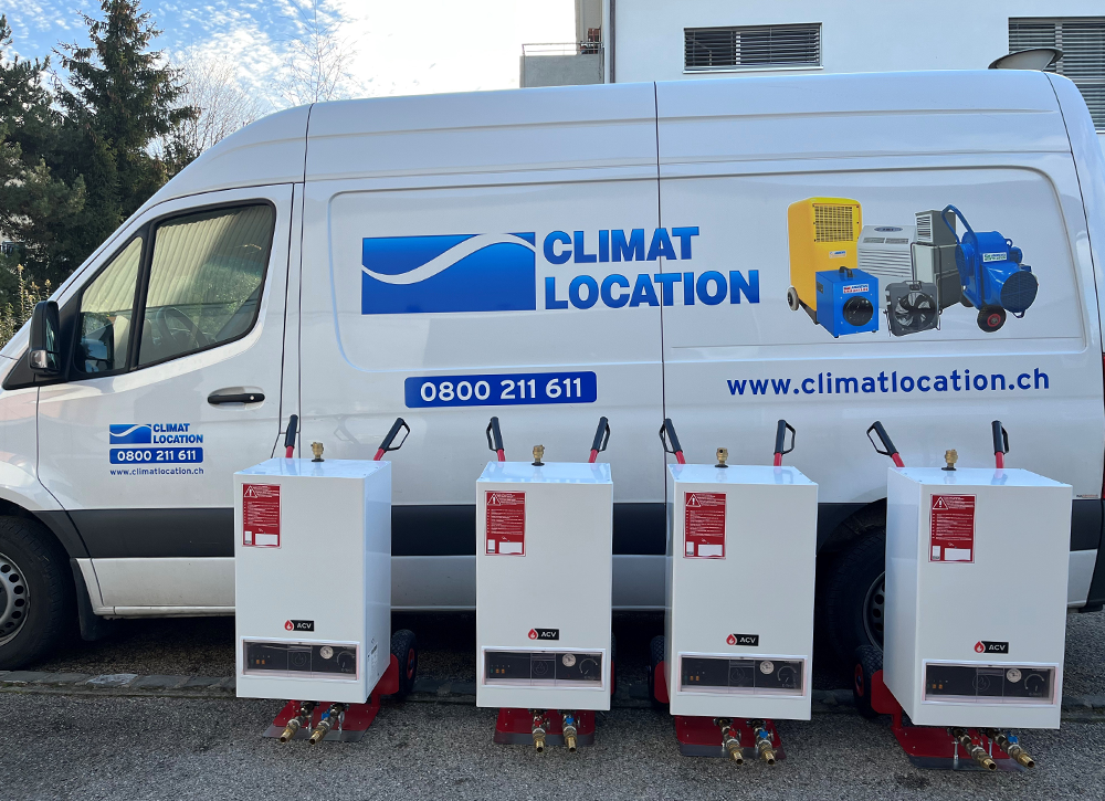 Chaudière électrique mobile pour les tests des planchers chauffants