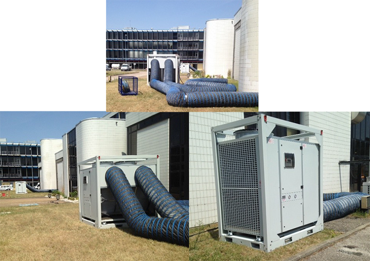 climatisation-raffinerie Location d’un climatiseur forte puissance “Roof Top” pour une raffinerie