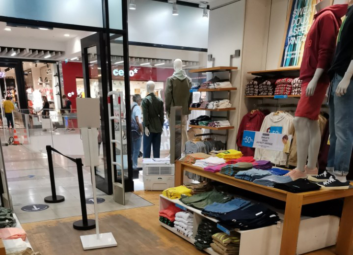 Rafraîchisseurs évaporatifs pour magasins et boutiques