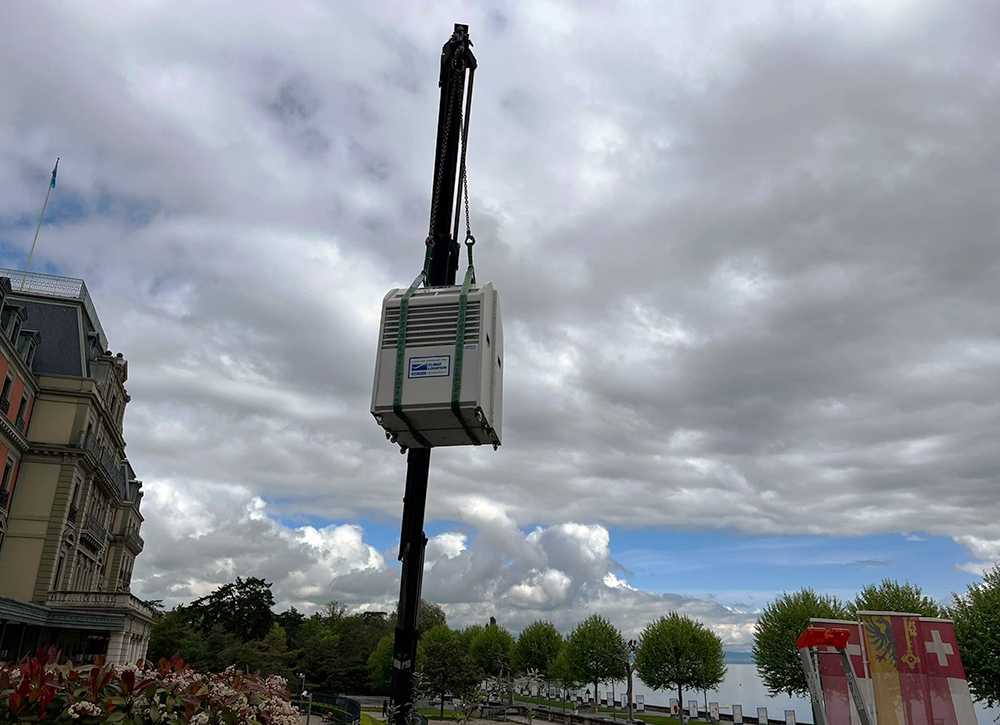 Location de climatisation pour une vente aux enchères dans un hôtel de luxe