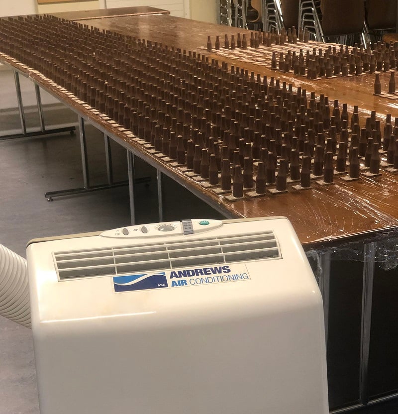 Climat Location offre un climatiseur afin d’aider la production de chocolats pour les hôpitaux