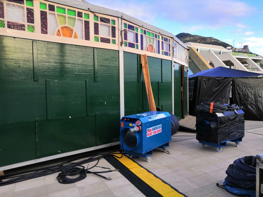 Chauffage électrique temporaire pour l’accueil d’un cirque